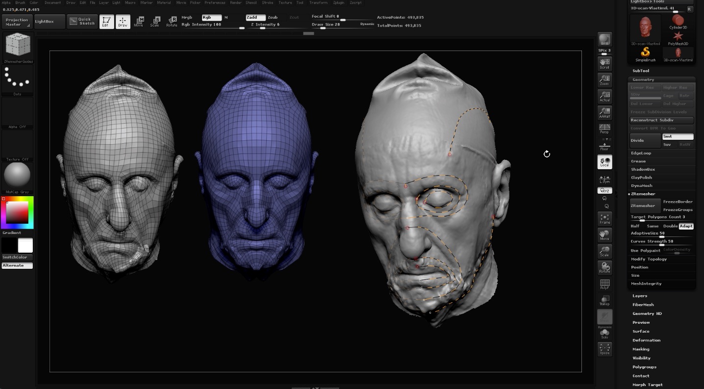 3D scans in Zbrush