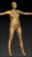 Full body 3D scan of clothed Irma