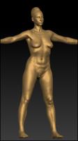 Full body 3D scan of nude Iveta