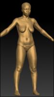 Full body 3D scan of nude Tonya