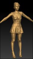 Female sailor model 3D scan