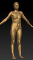 Full body 3D scan of nude Libena
