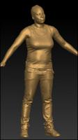 Full body 3D scan of clothed Svatava