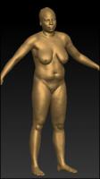 Full body 3D scan of nude Svatava