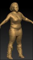 Full body 3D scan of clothed Kendy