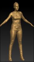 Full body 3D scan of clothed Brenda