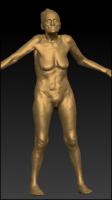 Full body 3D scan of nude Libuse