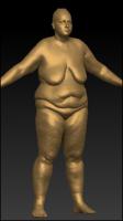 Full body 3D scan of nude Alice